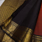 Rust Simha – Pure Silk Kanchipuram Saree
Rust Orange Body with Petite Gold Floral Buttas
Black Korvai Contrast Border with Simha & Annapakshi
Grand Zari Pallu
Comes with Contrast Black Blouse Piece with Zari Border silk Mark certified, ships in 2 weeks