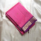 Varnam – Pastel Pink Kanchipuram Silk Saree with Lilac Purple Rudraksha Zari Border & Ornate Kamalam Pallu | Pure Handloom Heritage