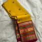 Pasupu sonaroopa -yellow body with green chakram & maroon sheaf buttas • Varisaipet korvai borders in rust, olive & rani pink with dual-tone zari • Grand  pallu with temple vines & medallions ✨
Silk Mark Certified ✅ • Free Shipping within USA in 1 week