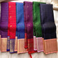 Royal blue Zari kattam with pastel pink peach border peacock motif and Pallu