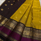 Manjal Jamuna – Pure Kanchipuram Silk Saree
Turmeric glow, softly lit in silk.
Ashwa buttas dance across the body.
Jamuna korvai with regal deer butta .

Silk Mark Certified, delivery in 2 weeks