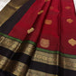 Ishwaryam ❤️🕊️✨

Ruby  Red Handwoven Kanchipuram Silk Saree with Majestic Gandaberunda Zari Adai Motif 🕊️🌟

Ornate Rettapet Border with Delicate Kamalam Seer Floral Detailing 🌺🪡

Deep Coffee Brown Pallu Adding Warmth and Elegant Contrast ☕🌿