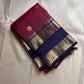 Anuraaga – Neelam

 — Pure Kanchipuram Silk

Vertical Pin-Stripe (Vairaoosi) Body • Gold Coin Buttas

Navy (Neelam) Korvai Border with Elephant Motifs

Diamond-Jaal Brocade Pallu • Running Contrast Blouse

Silk Mark Certified • free shipping in Two Weeks