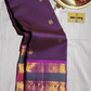 Madhurima — Pure Kanchipuram Silk (Royal Purple × Magenta)
Royal purple body with gold coin buttas, magenta korvai border with zari-woven elephant & peacock panels, and rich magenta pallu.
Silk Mark Certified • Free Shipping within USA • Ships in Two Week