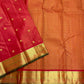 Sringaram Red Vairaoosi – Pure Kanchipuram Silk Saree
Red body with zari coin & floral buttas;
Broad gold border with vairaoosi l & peacock panel; Zari pallu
Silk Mark Certified | Blouse Piece Included | Fall & Pico Done
…read description