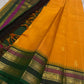 Lakshanam ✨ – Maambazha (Mango) Yellow Kanchipuram Pure Silk Saree
Korvai Deep-Green Border with Yazhi, Peacock & Elephant Varisaipet Panels
Temple-Tip Inner Edge & Rani-Magenta Accent Stripes
Intricate Zari-Weave Green Pallu with Chevron & Stripes