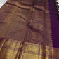 Nayaki ✨ — Deep Jamun (Naaval Pazham) Pure Silk Saree
With Zari Kattam Checks Across the Lustrous Body
Featuring Rare Gandaberunda Motifs in Gold Zari
Broad Elephant-Adorned Border in Heritage Weave
Grand Jamun Pallu with Rich Zari Brocade Artistry
