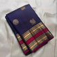 Peacock Constellation Kattam
Midnight Navy Kanchipuram Silk Saree
Gold Zari Grid with Mandala & Peacock Buttas