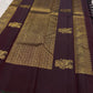 Lavanya– deep brown Handwoven Kanchipuram Silk Saree in Brown with Gold & Silver Zari, this deep brown Kanchipuram silk saree with intricate motifs in gold and silver zari, including Gandaberunda, parrots, elephants &lotuses as seen on Nita Ambani