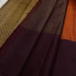 Rust Orange & Wide Broad Silk Korvai – Pure Kanchipuram Silk Saree

Deep wine body adorned with gold ambi buttas for subtle elegance

Contrast rust-orange wide korvai border with podi-kattam micro checks

Grand wine pallu with full-zari diamond jaal