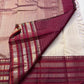Ivory Arakku Varisaipet Trellis ✨
Pure Kanchipuram Silk with gold buttas & maroon korvai borders
Silk Mark Certified • Free USA Shipping • Ships in Two Weeks ✅
