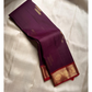 Ambara ✨ – Deep Purple Kanchipuram Pure Silk Saree
Woven zari butties in a rare rice reed motif 🌾
Striking red border with coin and ornate floral vines 🌹
Bold red pallu with diamond-grid lattice zari ✨
An heirloom weave of grace, contrast, and heritage