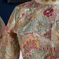"Garden" collection pastel embroidered and crystal embellished blouse
