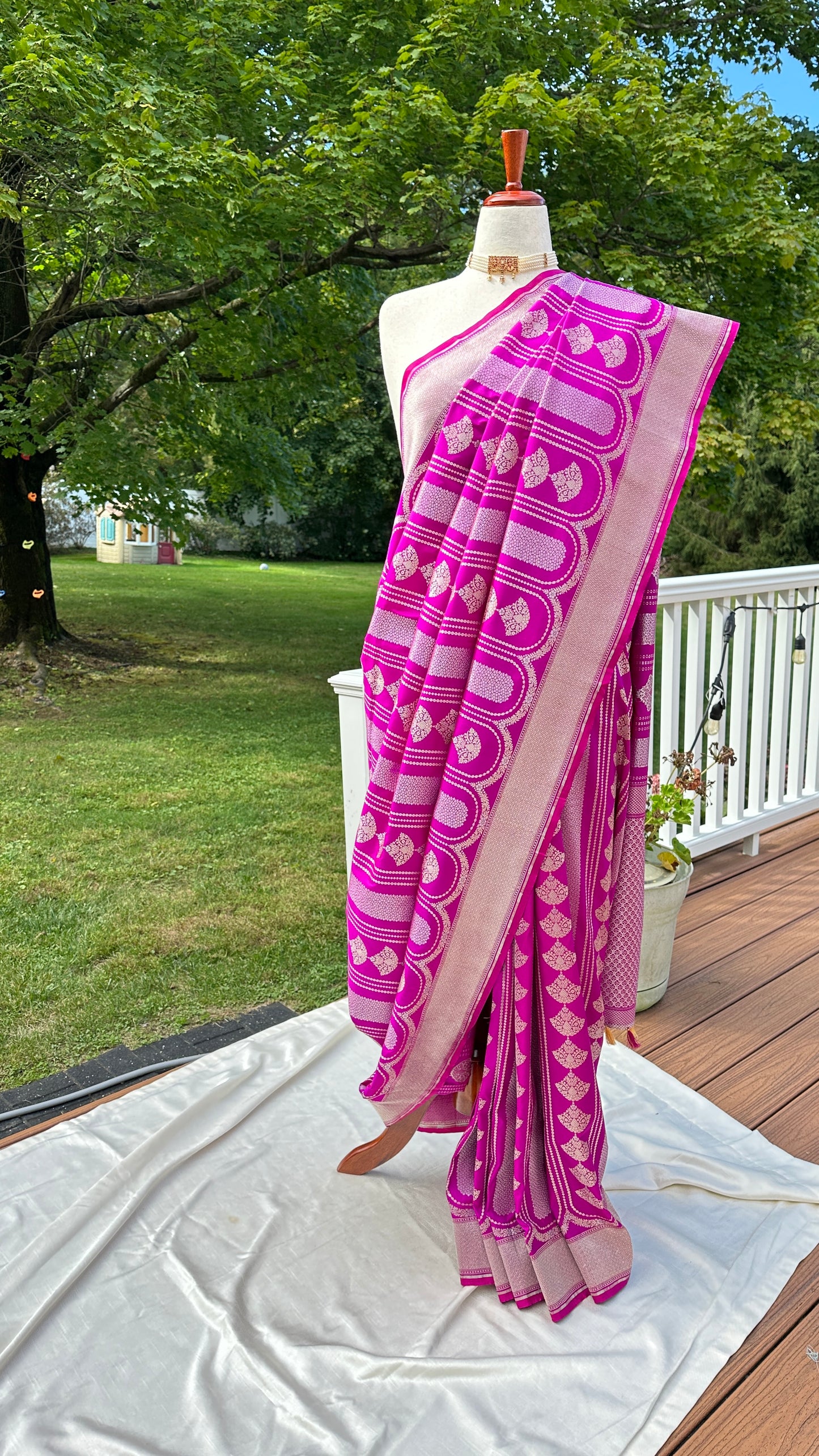 Soft silk banarasi saree - Purple