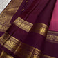 Saanvi – Lotus Pink & Magenta Shot Kanchipuram Silk Saree
Saanvi features zari buttas of mayils and chakrams across the body. A deep wine rettapettu border showcases twin peacocks in a temple arch. The pallu mirrors this grandeur with sorgavasal motifs !