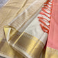 Ivory Blush Meadow – Pure Kanchipuram Silk Saree
Blush-Peach Body with Gold Zari Animal Buttas
Ivory-Gold Contrast Border with Floral Motifs
Grand Ivory-Gold Brocade Pallu in Traditional Weave

Silk Mark Certified, delivery in 2 weeks