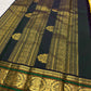 Turmeric Yellow pure silk KanchiPattu Butta saree with Kamalam buttas, additional view.