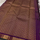Purple Gandaberunda Vairaoosi — Pure Silk Kanchipuram Saree
Royal purple vairaoosi stripes with antique-gold Gandaberunda buttas & temple border.
Silk Mark Certified · Free USA Shipping · Ships in 2 Weeks ✨
