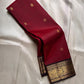Raaga Deep Red
Garnet-Red Kanchipuram Silk Saree
Zari Medallion Border & Heritage Buttas