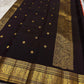 Crimson Earth – Red & Deep Brown Kanchipuram Pure Silk Saree ✨
Radiant Red Body with Golden Zari kamalam  Buttas
Deep Brown Korvai Border with Peacock Motifs
Majestic Brown Pallu with Ornamental Zari Weaving

Silk Mark Certified, delivery in 2 weeks