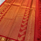 Pavazha Mayil Vairaoosi — Pure Kanchipuram Silk Saree
Vermilion red body with fine vairaoosi stripes & zari-woven mayil motifs
Silk Mark Certified • Blouse Stitching ($30) • Free Shipping within USA • Ships in Two Weeks