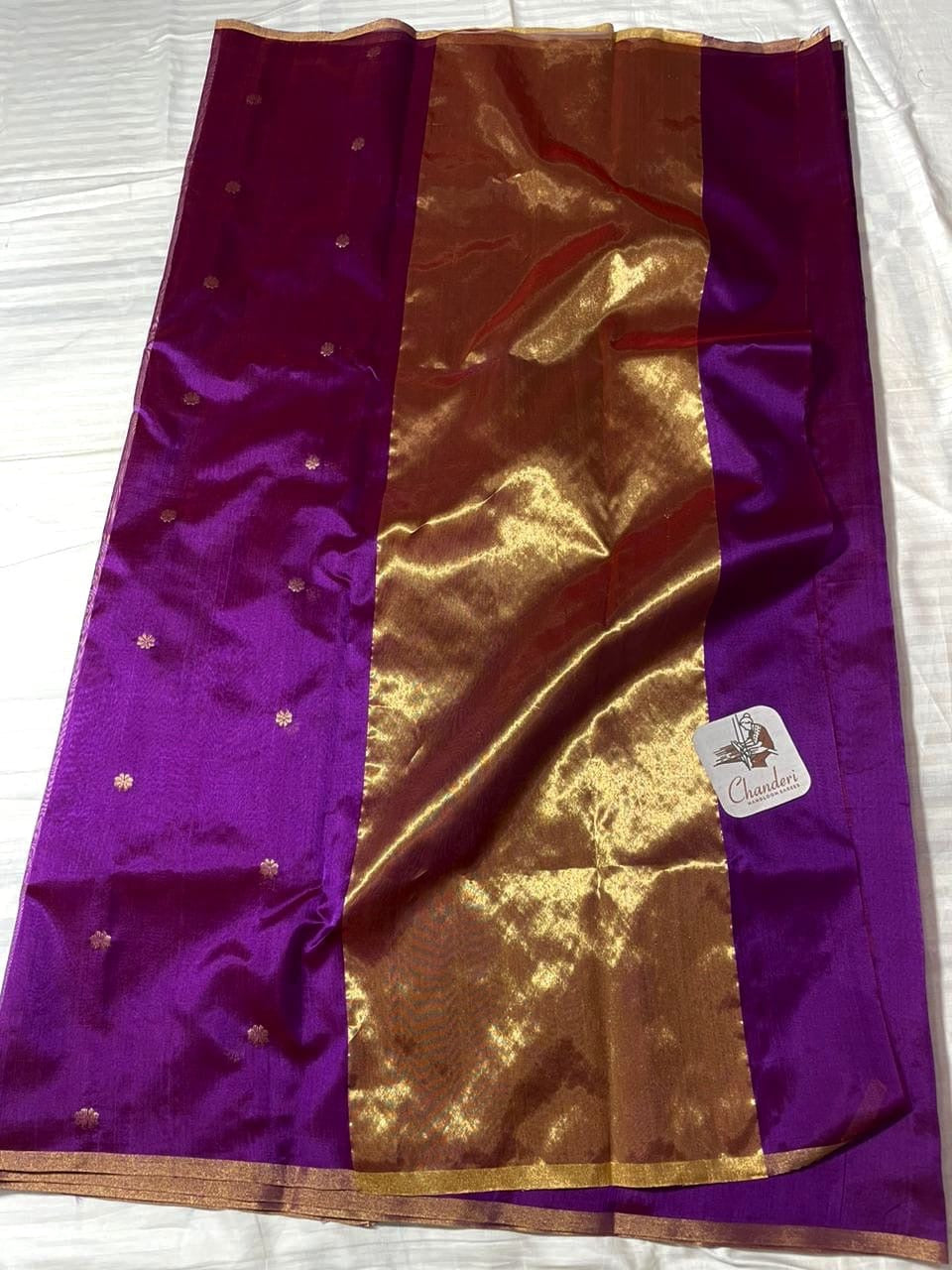 Pure silk Chanderi saree