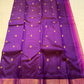 Vedhavalli — Pure Silk Kanchipuram Saree
Royal purple with gold mango buttas & korvai fuchsia border
Magenta–gold brocade pallu, tasselled finish
Silk Mark Certified ✅ • Free USA Shipping ✅ • Ships in Two Weeks ✅