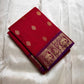 Swaram Scarlet Symphony
Lightweight Kanchipuram Silk Saree
Scarlet Red with Royal Purple Temple Zari