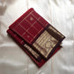 Sindhura Varna – Ruby Red & Maroon Pure Silk Kanchipuram Saree
Intricate gold kattam checks with dainty zari buttas & antique maroon borders ✨
Silk Mark Certified • Ships in Two Weeks • Free Shipping within USA ✅