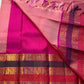 Pure Kanchipuram Silk Saree – Pink Body, Royal Purple Korvai Borders

Annapakshi zari stripes & paisley buttas • contrast purple blouse

Silk Mark Certified • Fall & Pico Done • Blouse Stitching Available ($30)

Free Shipping within USA ships in 2 weeks