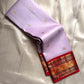 Lilac Sitare — Pure Silk Kanchipuram Saree
Pastel Lilac Body with Gold Sitare Buttas & Rani-Red Korvai Border ✨
Silk Mark Certified • Fall & Pico Done • Free USA Shipping • Ships in Two Weeks ✅
