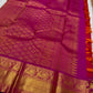 Sowmya – Fuchsia & Magenta Kanchipuram Pure Silk Saree with Sorgavasal Mayil Motifs, Baavanji Border & Maroon Selvedge