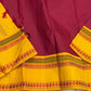 Turmeric Saffron Rettapettu — Pure Kanchipuram Silk
Rani pink body with saffron-yellow twin rettapettu borders & temple thread motifs
Silk Mark Certified • Free Shipping within USA • Ships in Two Weeks