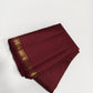 Deep copper brown zari kattam with manga kamalam border mathu seer kattam pure silk Kanchipuram