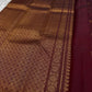 Lotus Glow — Maroon Brown | Pure Kanchipuram Silk Saree
A rich maroon-brown canvas with gold zari peacocks, elephants & lotus motifs 🌸
Silk Mark Certified • Free USA Shipping • Ships in Two Weeks
