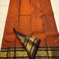 Kokilam — Rust Orange Pure Silk Kanchipuram Saree
Korvai contrast border in deep coffee brown with peacock medallions & gold brocade pallu
Silk Mark Certified ✅ • Free Shipping within USA 🇺🇸 • Ships in Two Weeks ✨