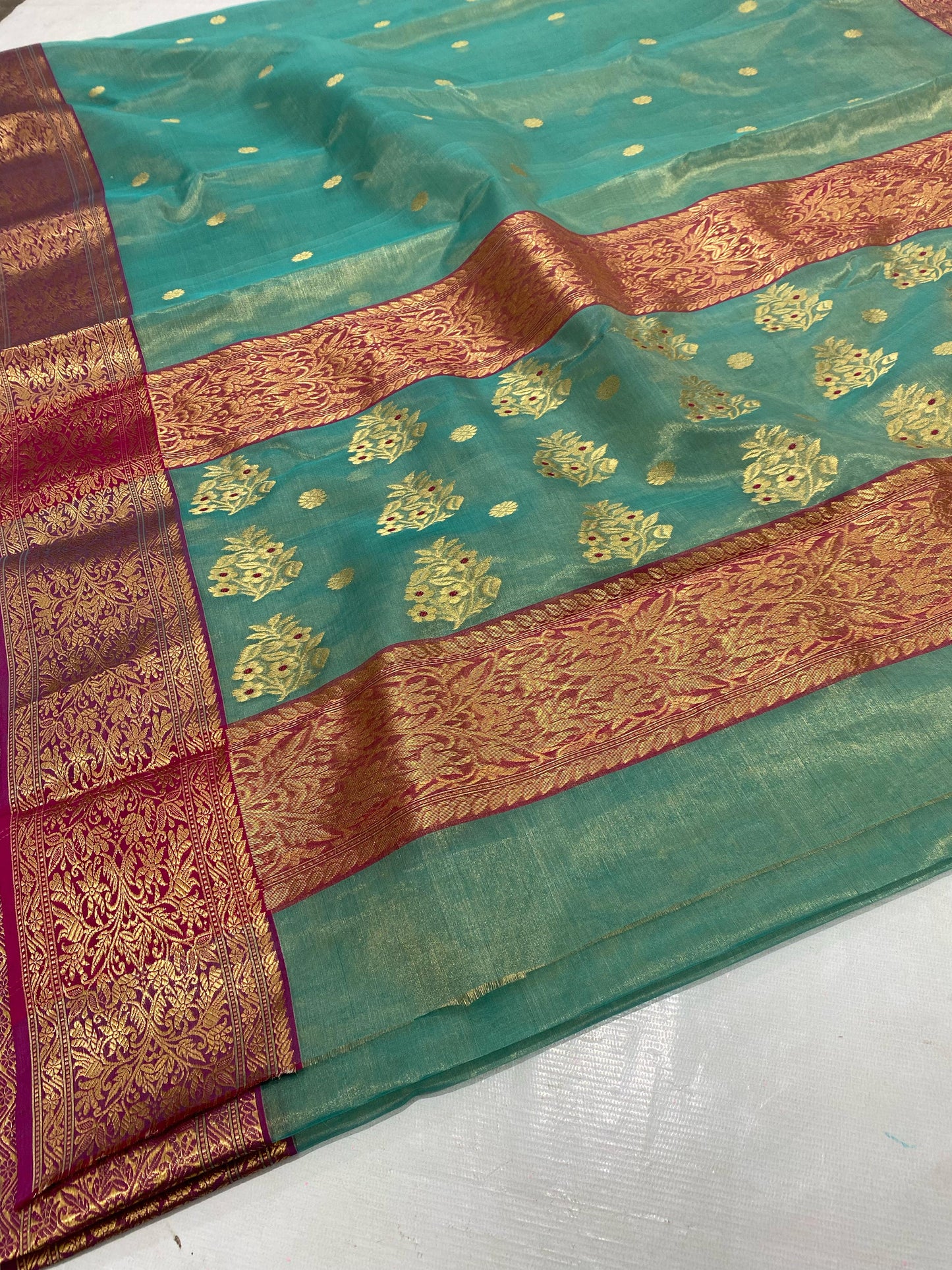 Chanderi tissue pure silks