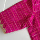 Banarasi silk blouse in Rani pink