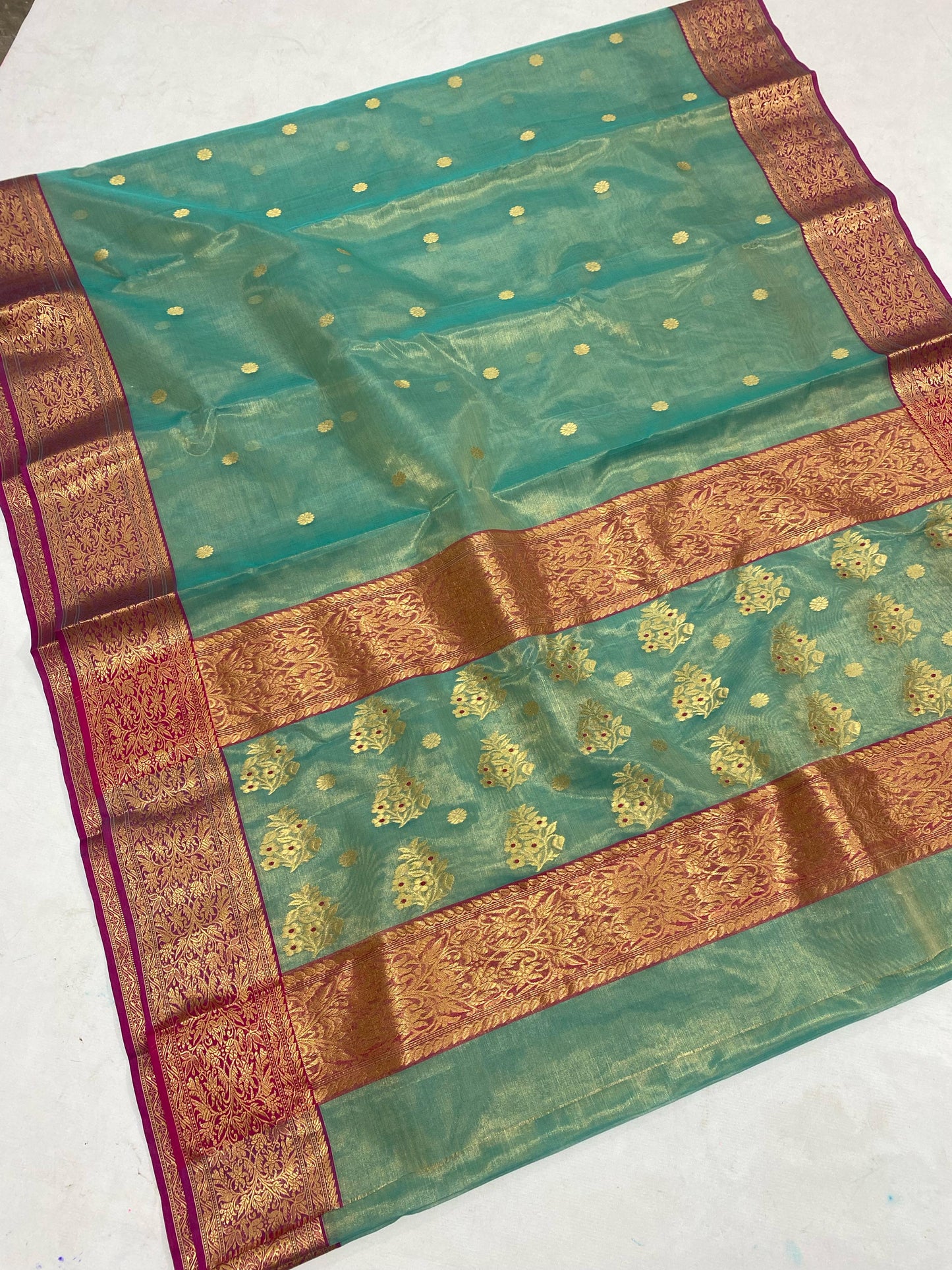 Chanderi tissue pure silks