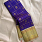 Amethyst Mayil Chakram – Pure Kanchipuram Silk Saree
Zari Kattam Checks with Peacock Motifs
Deep Violet Body with Golden Zari Detailing
Light Green Borders with Paisley Weaves

Silk Mark Certified, delivery in 2 weeks