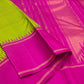Rose Garden | Korvai Kanchipuram Pure Silk Saree

Magenta-rose body with parrot green micro-checks & temple Korvai join

Rettai pettu striped zari pallu | Contrast magenta blouse

Silk Mark Certified | Dry clean only

Ships in 1 week | Free Shipping USA