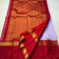 Lilac Raspberry — Pure Silk Kanchipuram Saree
Soft Lilac Body with Gold Floral Buttas ✨
Contrast Raspberry Red Borders with Temple Zari Edging
Rich Brocade Pallu in Gold & Red Grandeur
Silk Mark Certified ✅ | Free USA Shipping 🇺🇸 | Ships in Two Weeks