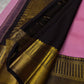 Roja Sonaroopa – Pure Kanchipuram Silk Saree
Blush Pink Body with Gold & Silver Paisley Buttas
Ebony Korvai Border with Temple Pillar Zari Design
Antique Gold Brocade Pallu with Grand Detailing

Silk Mark Certified, delivery in 2 weeks