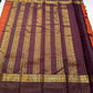 🧡 

Swarnamala — Korvai Kanchipuram Pure Silk

Rust-orange body with radiant gold chakram buttas

Deep purple korvai borders with rich zari detailing

Striped zari brocade pallu with temple-inspired motifs

Silk Mark Certified • Free Shipping within USA