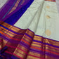 Kumari ✨ – Pastel Sage Green Kanchipuram Pure Silk Saree
with Delicate Golden Floral Buttas 🌸
Purple–Red Korvai Varisaipet Zari Border
Grand Purple Pallu with Stripes & Floral Vines
An Heirloom of Grace, Heritage & Festive Splendor