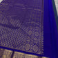Swaram Lightweight – Peacock Dusk Blue
Feather-Light Peacock Blue Kanchipuram Silk Saree
Elephant & Tree of Life Zari-Woven Grandeur