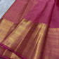 Pretty pink adukkupet pure silk kanjivaram with the Zari Mogra motif inspired by banarasi silks, chakram and mayil grid border