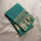 Vibha pastel sage green  Pure Kanchipuram Silk Saree Blending the Grandeur of South Indian Weaving with Paithani-Inspired Floral Zari Borders and a Lustrous Rose Gold zari Pallu