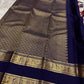 Anuraaga – Neelam

 — Pure Kanchipuram Silk

Vertical Pin-Stripe (Vairaoosi) Body • Gold Coin Buttas

Navy (Neelam) Korvai Border with Elephant Motifs

Diamond-Jaal Brocade Pallu • Running Contrast Blouse

Silk Mark Certified • free shipping in Two Weeks