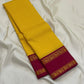 Arakku Kanakam — Pure Silk Kanchipuram Saree
Basanti yellow body with fine varisai pinstripes and rich arakku korvai borders adorned with gold shankh motifs ✨
Silk Mark Certified • Free USA Shipping • Ships in Two Weeks ✅